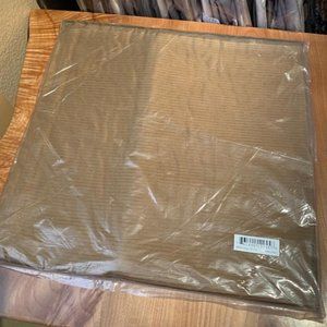 $250! NWT Ann Gish 100% Silk Pleated Decorative Pillow Sham - 22" x 18" - Stogie